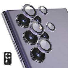 ENKAY Samsung Galaxy S25 Ultra Linsskydd M&ouml;rk Lila