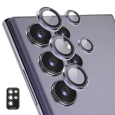ENKAY Samsung Galaxy S25 Ultra Linsskydd M&ouml;rk Lila