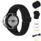 Google Pixel Watch / Watch 2 Justerbart Nylon Armband Svart