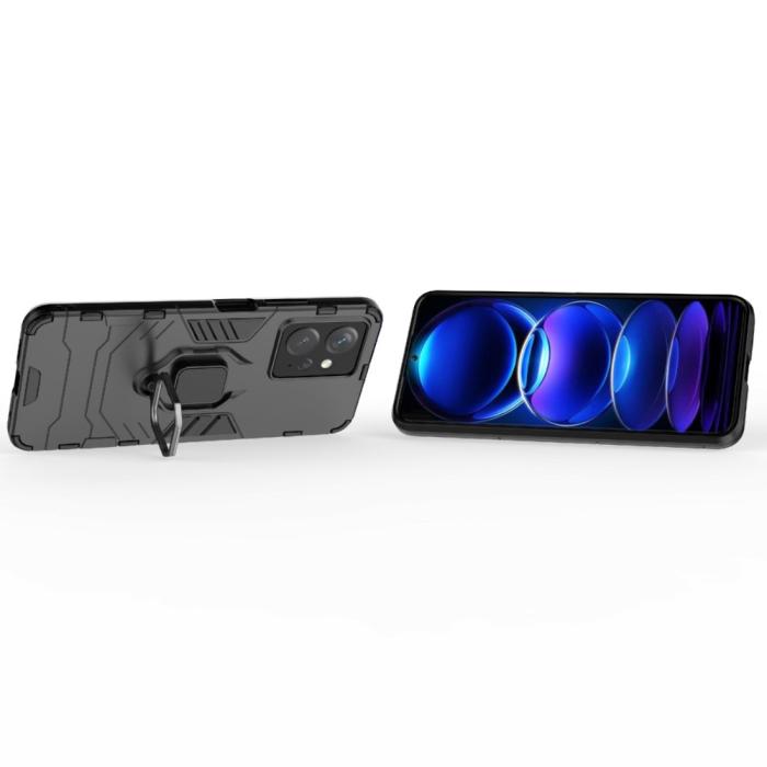 Bild 3, Xiaomi Redmi Note 12 4G Skal Ring Hybrid Armor Svart