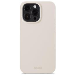 holdit iPhone 15 Pro Max Mobilskal Silikon Light Beige