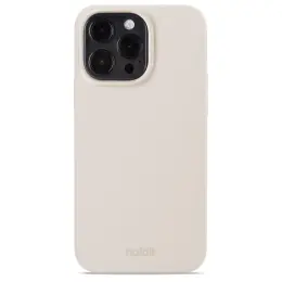 holdit iPhone 15 Pro Max Mobilskal Silikon Light Beige