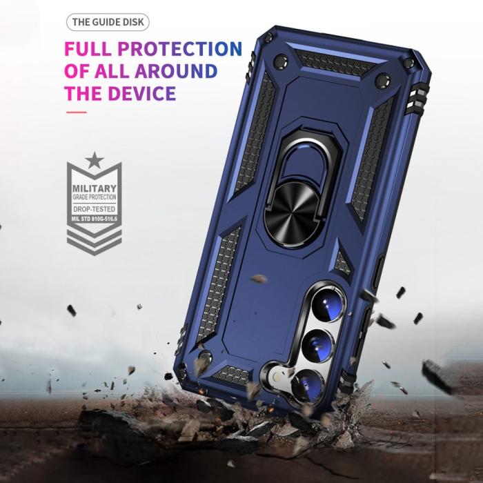 Bild 5, Samsung Galaxy S23 Plus Skal Ring Shockproof Hybrid Blå