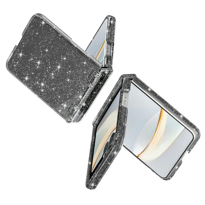 Bild 2, Samsung Galaxy Z Flip 8 Skal Glitter TPU Svart