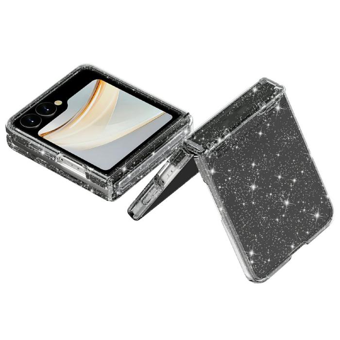 Bild 3, Samsung Galaxy Z Flip 8 Skal Glitter TPU Svart