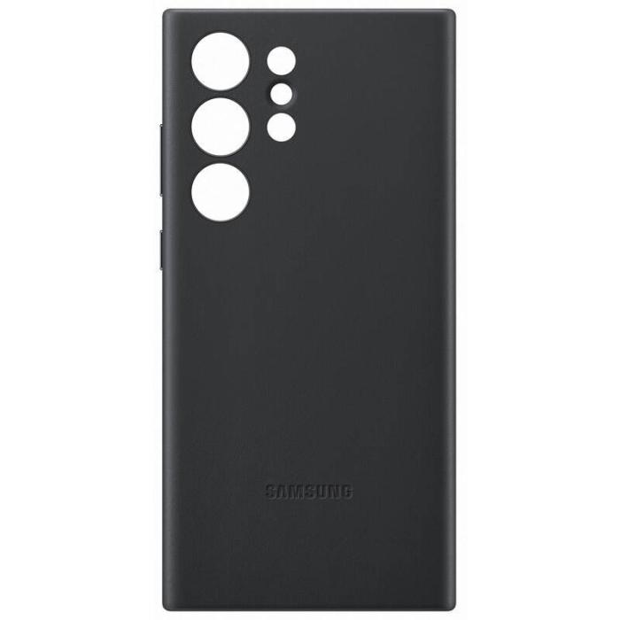 Bild 1, Samsung Galaxy S23 Ultra Skal Leather Cover Svart