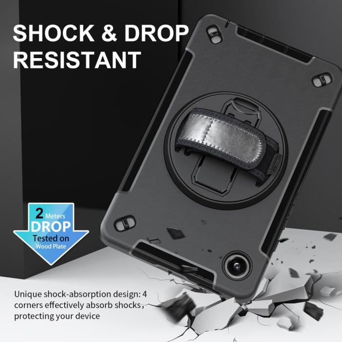 Bild 4, Samsung Galaxy Tab A9 Skal 360 Rotation Shockproof Med Rem