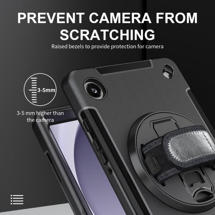 Bild 6, Samsung Galaxy Tab A9 Skal 360 Rotation Shockproof Med Rem