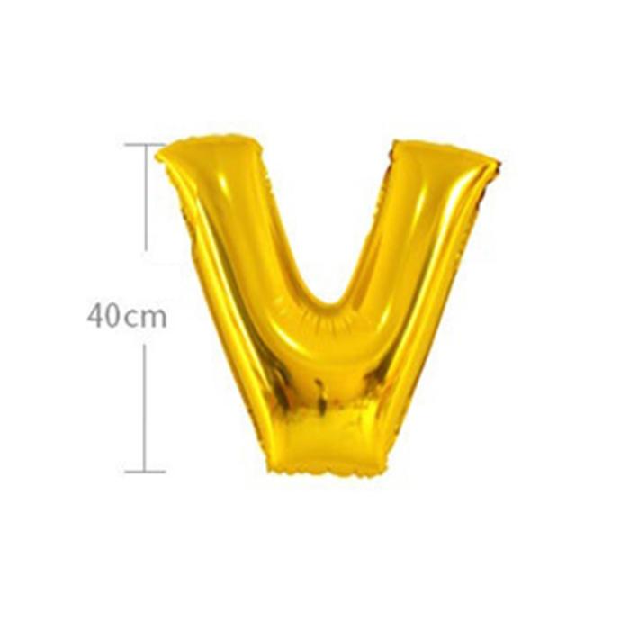 Bild 4, Bokstavsballong K 40 cm Silver