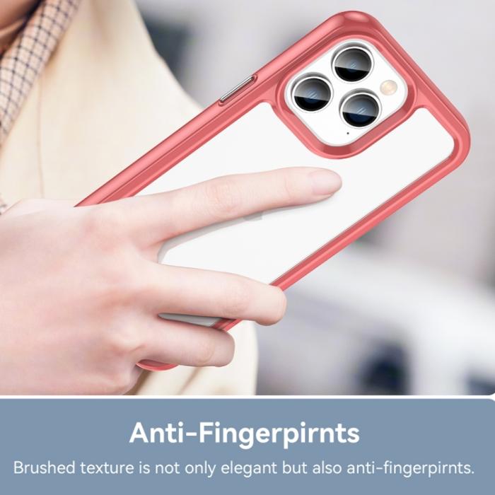 Bild 5, iPhone 14 Pro Skal Akryl/TPU Hybrid Orange