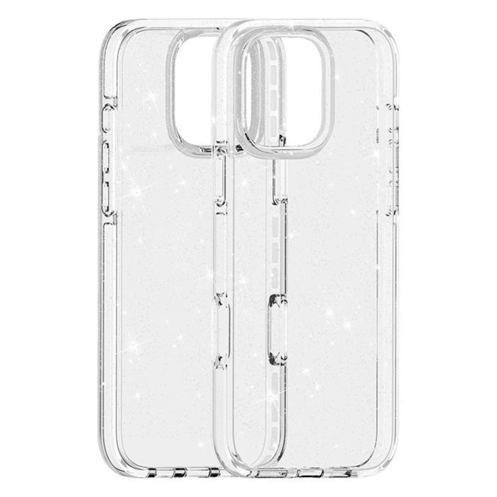 Bild 6, iPhone 16 Pro Skal Glitter Transparent
