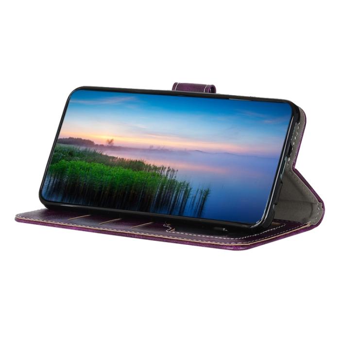 Bild 6, Xiaomi 13 Pro 5G Fodral Crazy Horse Retro Läder Lila