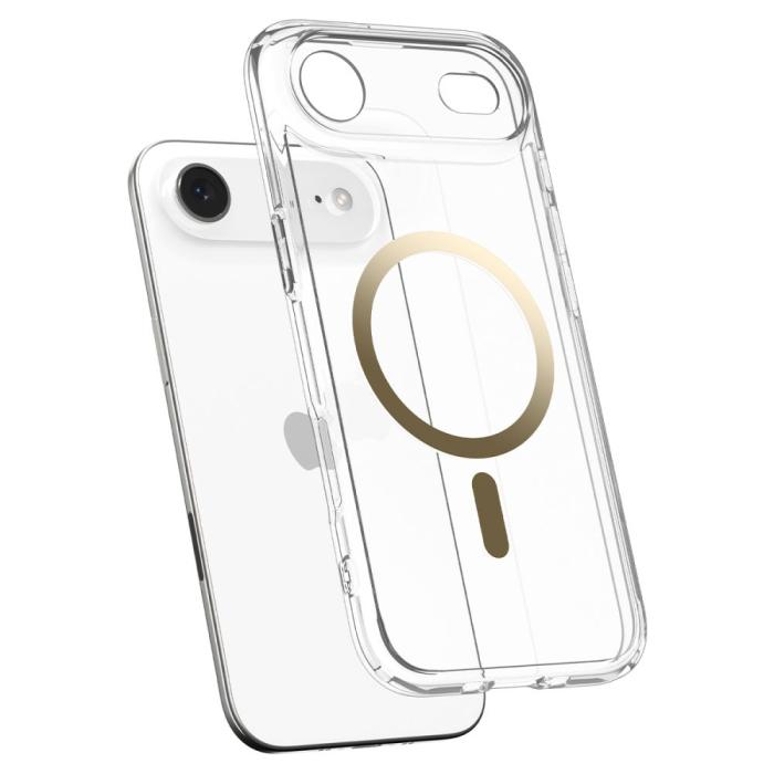 Bild 5, Spigen iPhone Air Skal MagSafe Ultra Hybrid Clear / Gold