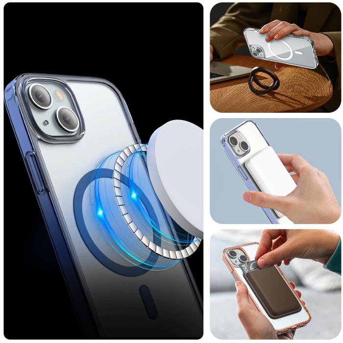 Bild 6, ColorPop iPhone 15 Skal CH MagSafe Transparent/Vit