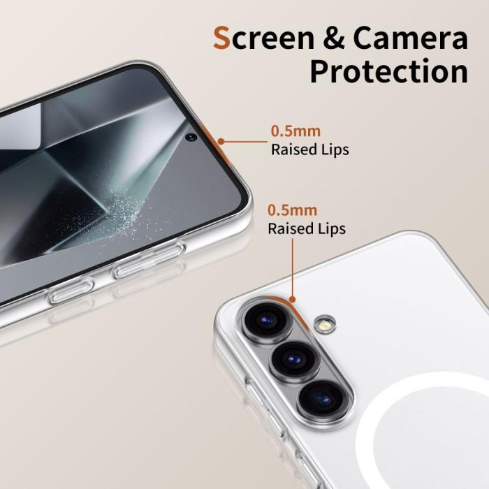 Bild 3, Tech-Protect Galaxy S25 Skal MagSafe MagSlim Matt Svart/Vit