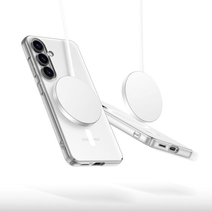 Bild 4, Tech-Protect Galaxy S25 Skal MagSafe MagSlim Matt Svart/Vit