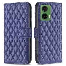 Motorola Moto G35 5G Fodral Diamond Läder Blå