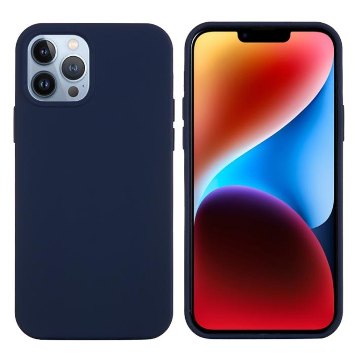 Bild 2, iPhone 15 Pro Skal Silikon Midnatt Blå