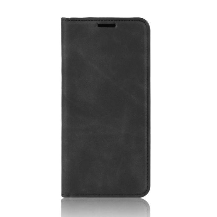 Bild 2, Samsung Galaxy S20 FE - Silkeslent Läderfodral - Svart