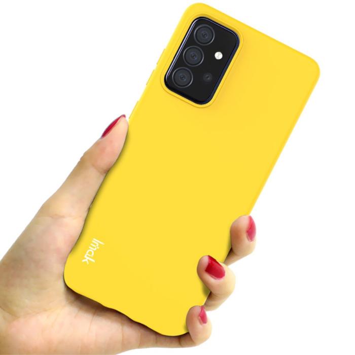 Bild 3, Samsung Galaxy A72 - IMAK Skin Touch Skal - Gul