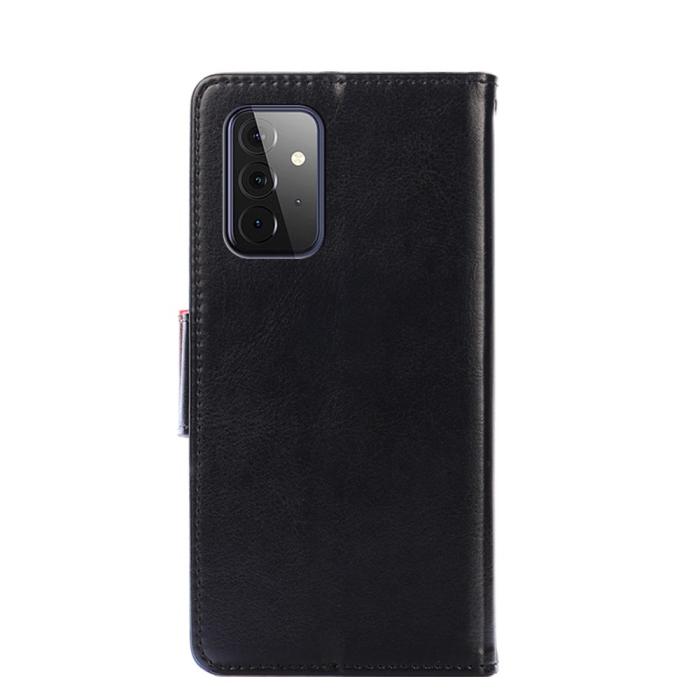 Bild 4, Samsung Galaxy A72 - Solid Läder Fodral - Svart