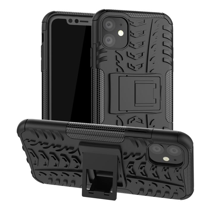 Bild 1, iPhone 11 - Ultimata Stöttåliga Skalet med Stöd - Svart