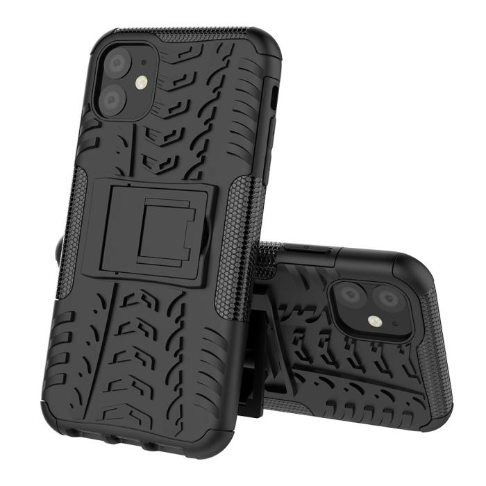 Bild 2, iPhone 11 - Ultimata Stöttåliga Skalet med Stöd - Svart