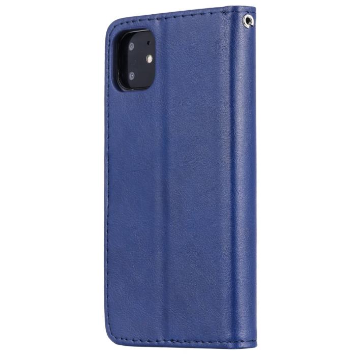 Bild 3, iPhone 11 - Plånboksfodral/Magnet Skal 2in1 - Mörk Blå