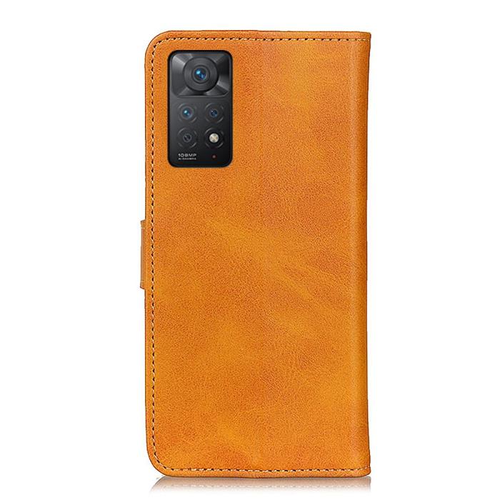 Bild 3, Xiaomi Redmi Note 11 Pro 5G Fodral Solid Läder Brun