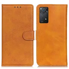 Xiaomi Redmi Note 11 Pro 5G Fodral Solid L&auml;der Brun