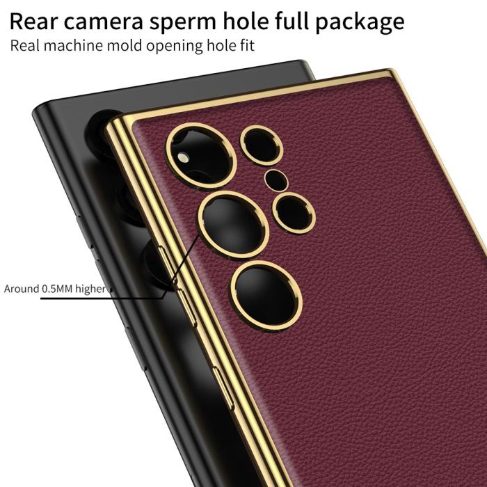 Bild 4, GKK Samsung Galaxy S24 Ultra Skal Slim Electroplate Roséguld