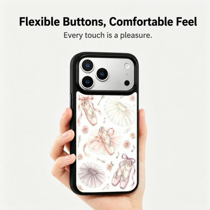 Bild 2, iPhone 18 Pro / 17 Pro Skal MagSafe UV-Mönster Ballerina