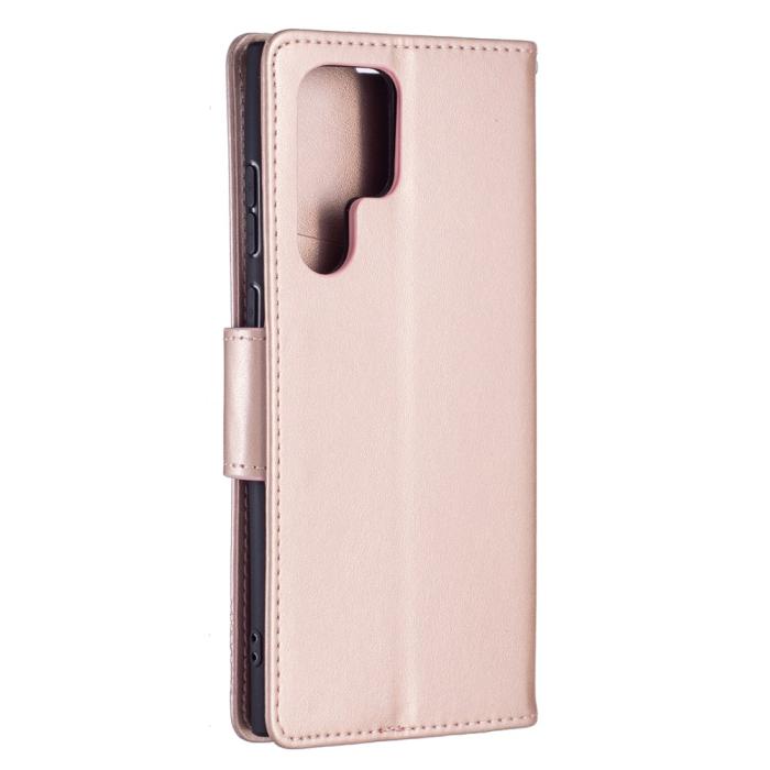 Bild 5, Samsung Galaxy S22 Ultra Fodral Butterfly Roséguld