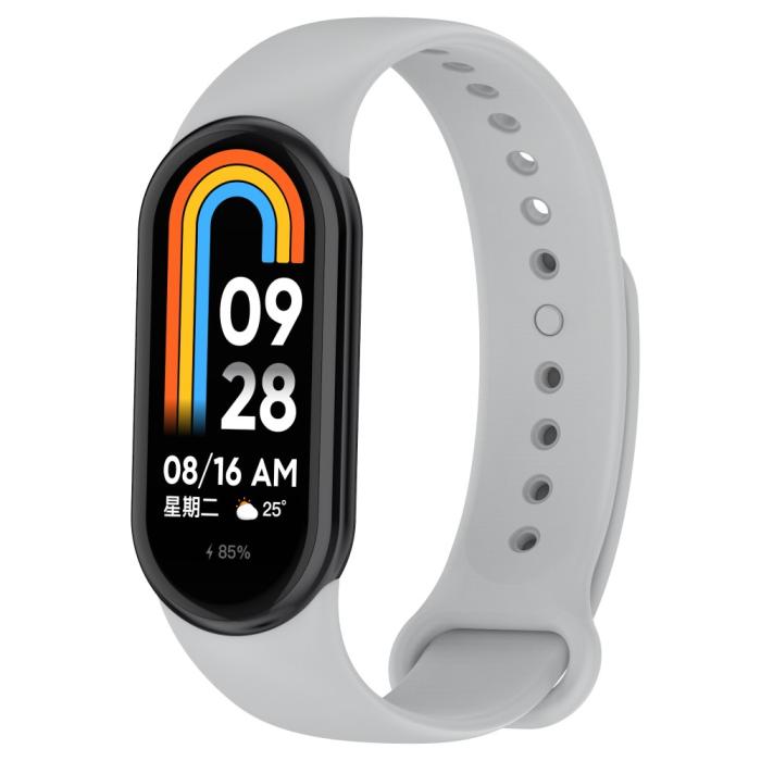 Bild 5, Xiaomi Smart Band 9/8 Armband Solid Silikon Grå