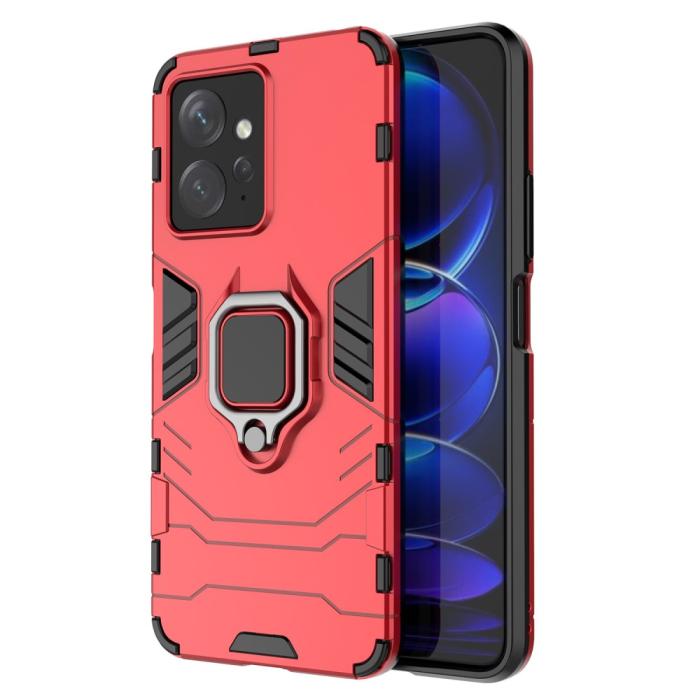 Bild 1, Xiaomi Redmi Note 12 4G Skal Ring Hybrid Armor Röd