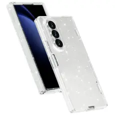 Samsung Galaxy Z Fold 8 Ultra Skal Glitter TPU Vit
