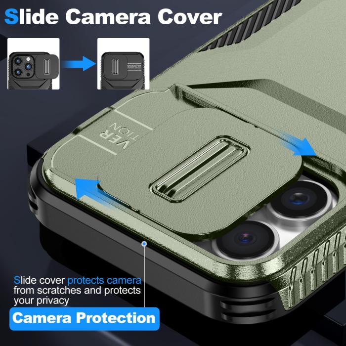 Bild 3, iPhone 16 Pro Skal CamShield Hybrid Grön