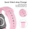 Apple Watch 42/44/45/49 mm Silikon Armband (M/L) Ljus Rosa