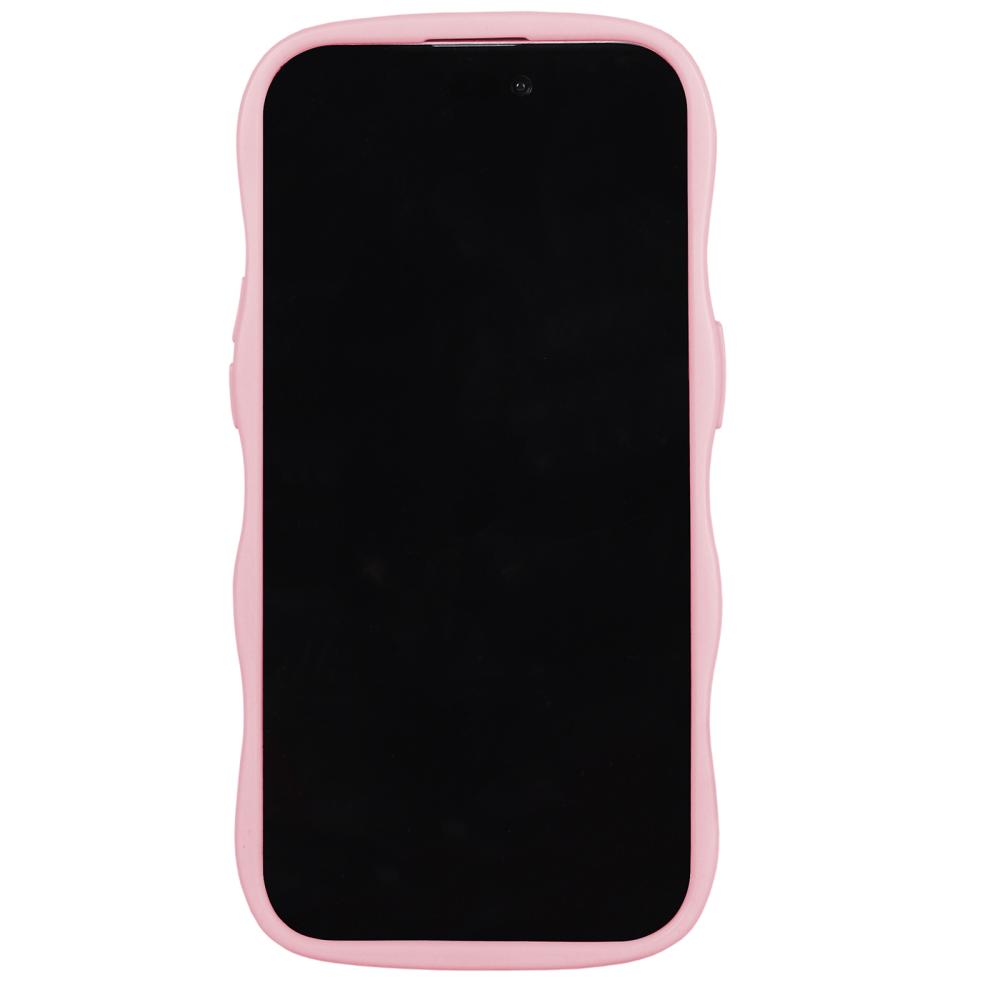 holdit iPhone 12/12 Pro Skal Wavy Pink Transparent