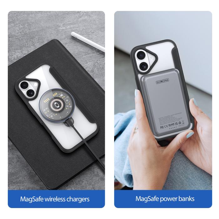 Bild 3, DUX DUCIS iPhone 17 Fodral MagSafe Kickstand Skin X Pro Svart