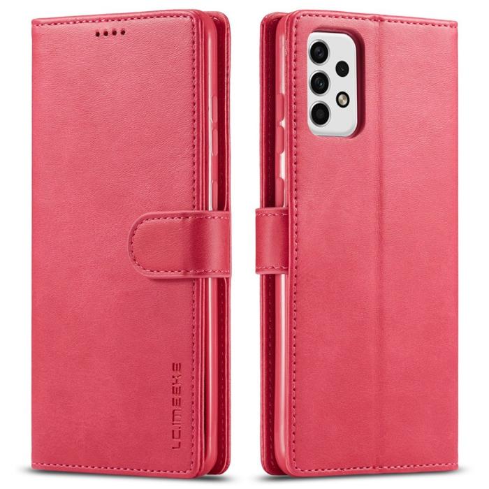 Bild 1, LC.IMEEKE Samsung Galaxy A23 5G Fodral Läder Röd/Rosa