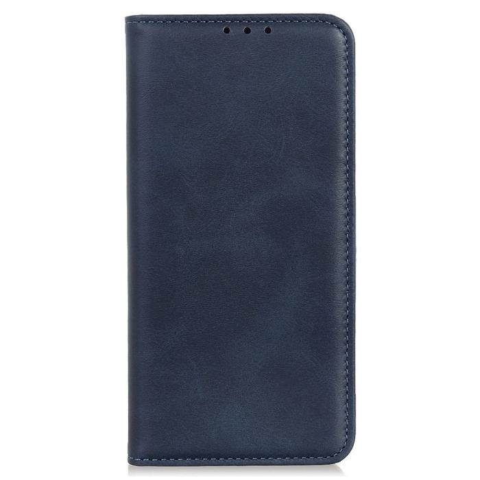 Bild 6, Samsung Galaxy S23 Ultra Flip Fodral Split Läder Blå