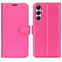 Samsung Galaxy A05s 4G Fodral Litchi Läder Rosa