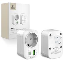Tech-Protect Reseadapter US Till EU Vit