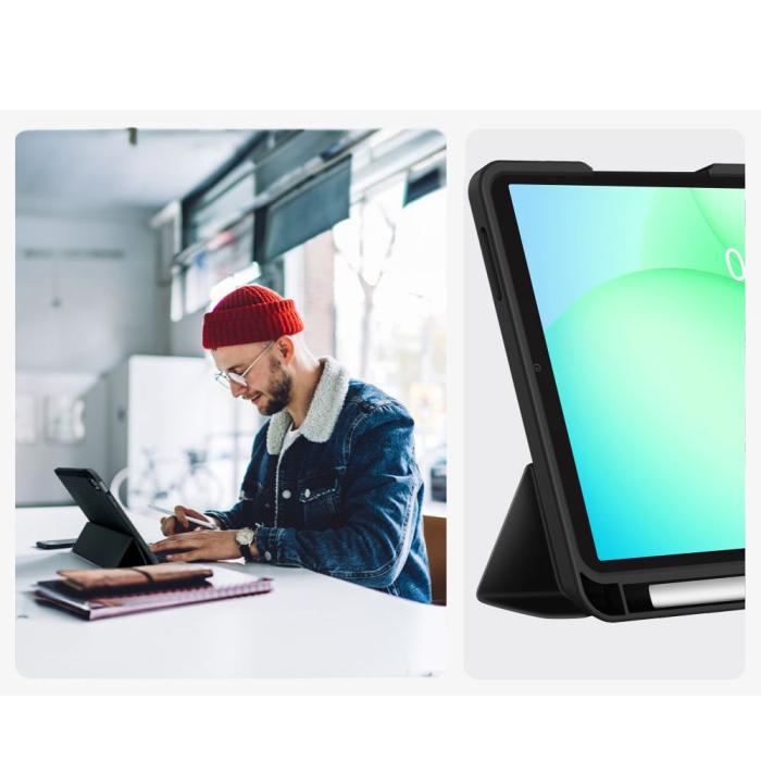 Bild 6, Tech-Protect Galaxy Tab A11 / A9 Fodral SC Pennhållare Svart