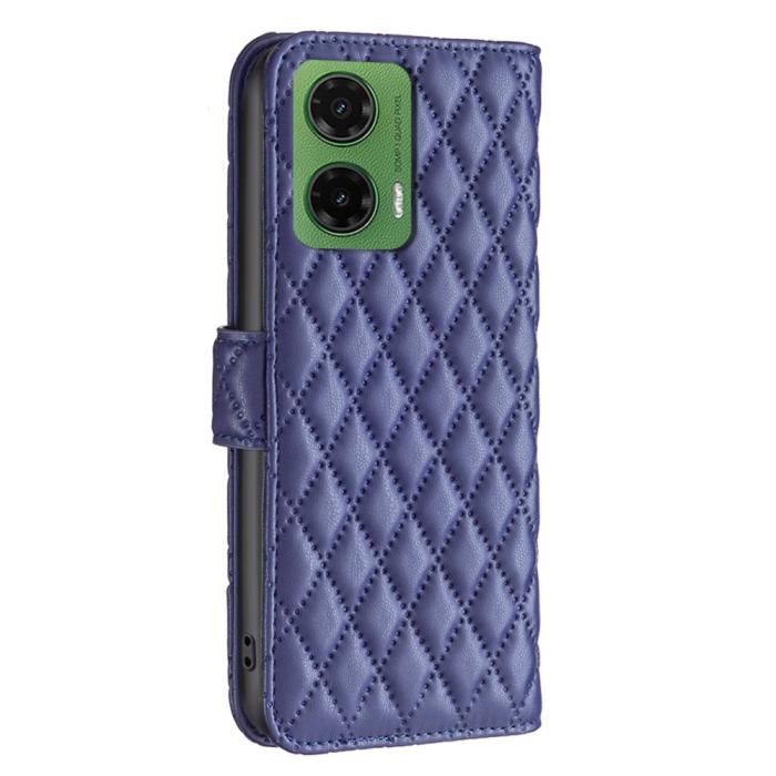 Bild 6, Motorola Moto G35 5G Fodral Diamond Läder Blå