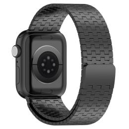 Apple Watch 42/44/45/49 mm Armband Magnetisk Loop Svart