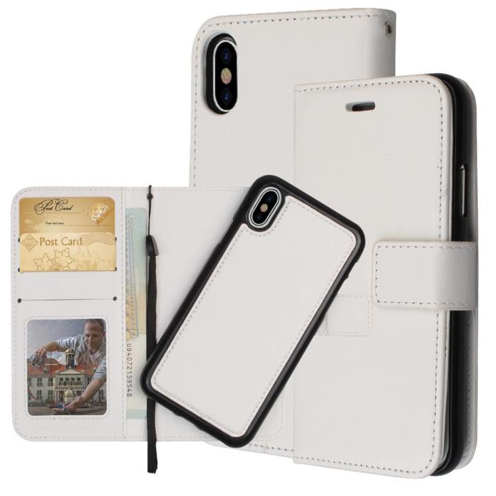 Bild 1, iPhone XR - Fodral / Magnet Skal 2 in 1 - Vit