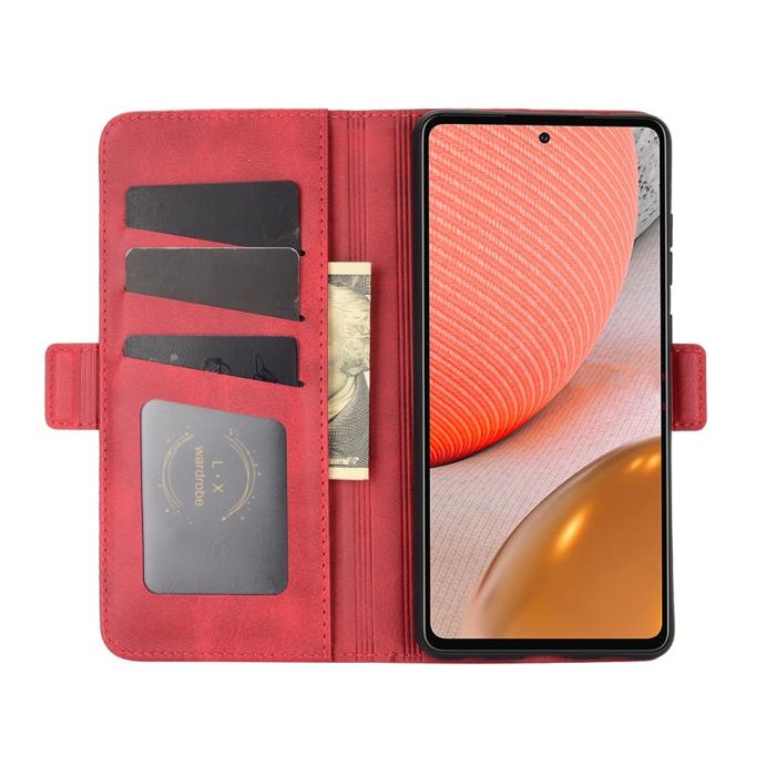 Bild 5, Samsung Galaxy A72 - Fodral Med Magnetisk Stängning - Röd
