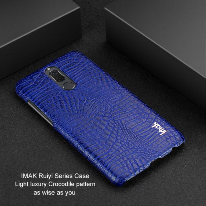 Bild 2, Huawei Mate 10 Lite - IMAK Krokodil Skal - Navy Blue